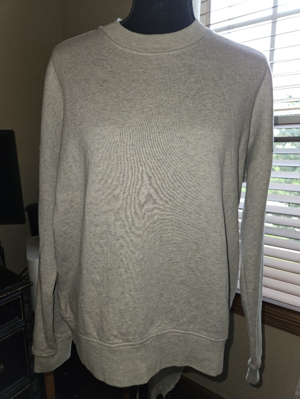 All Saints Light Gray Coni Crewneck Sweatshirt Sz Small NWOT